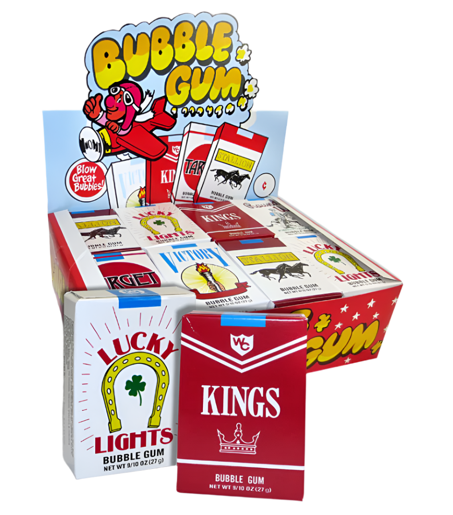 Bubble Gum Candy Vintage Cigarettes Nostalgic Case
