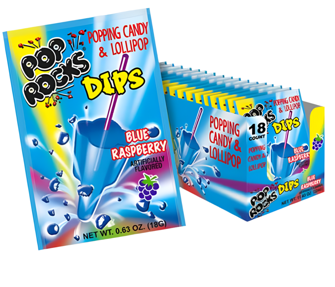 Pop Rocks Dips Blue Raspberry Full Case