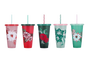Starbucks Christmas Hot Cups 5 Pack Floral Cold Cups
