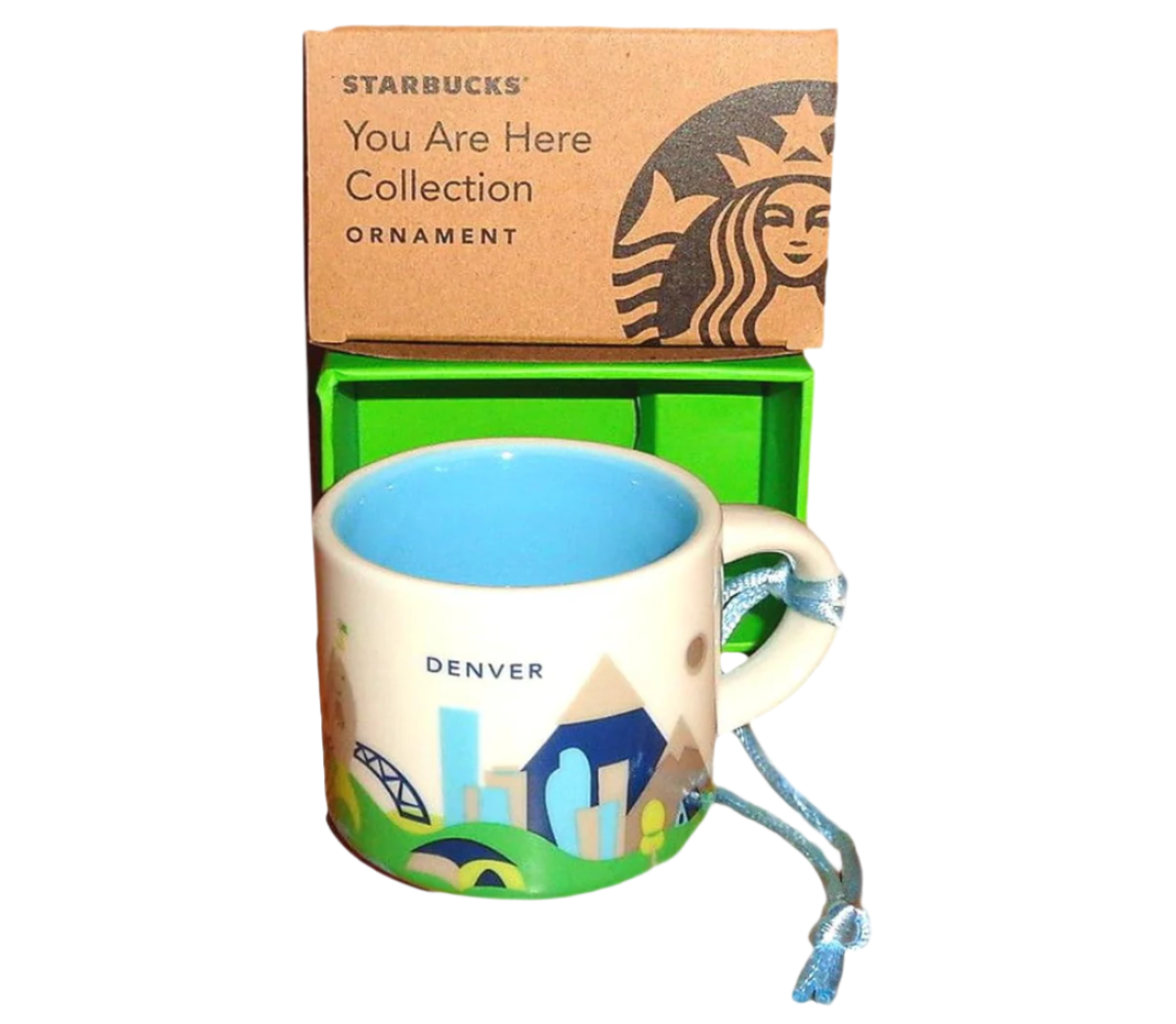 Starbucks Collectors Denver You Are Here Collection 2 Oz. Cup Ornament Gift Item