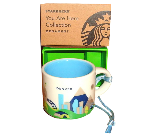Starbucks Collectors Denver You Are Here Collection 2 Oz. Cup Ornament Gift Item